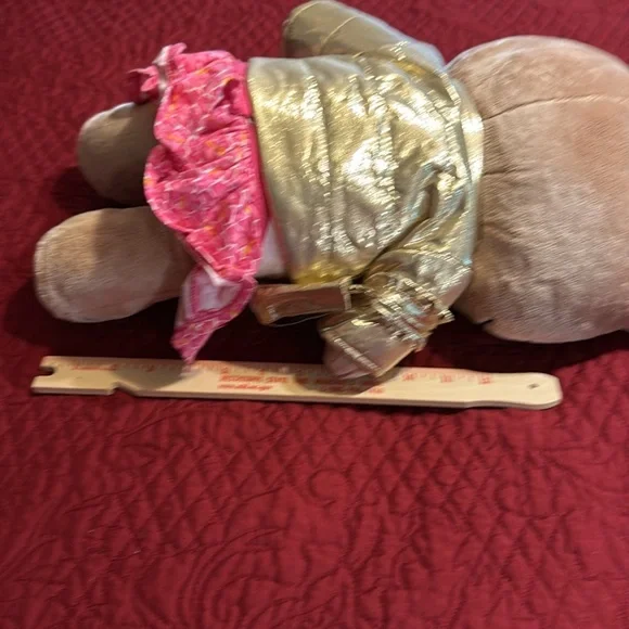 Hello Kitty Plush Toy with Gold Jacket and Pink Accents - Picture 4 of 7